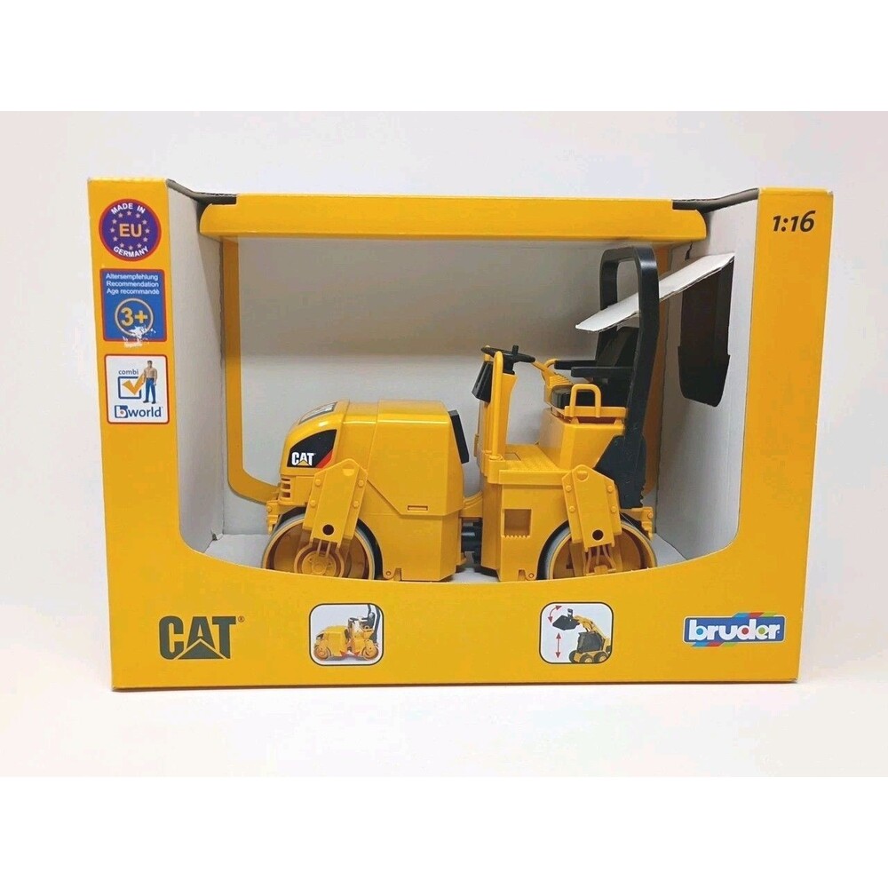 Bruder #02434 CAT 1:16 Asphalt Drum Compactor NIB